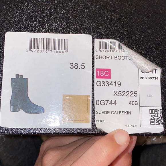 brand new Chanel suede calfskin short beige boots - Picture 10 of 11